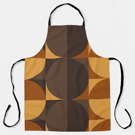 茶色の円 エプロン (正面)