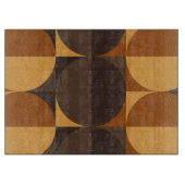 茶色の円 カッティングボード (正面)