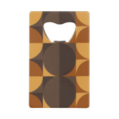 茶色の円 クレジットカード栓抜き (正面)