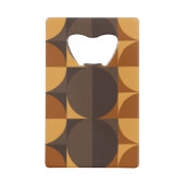 茶色の円 クレジットカード栓抜き (裏面)