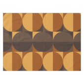 茶色の円 テーブルクロス (正面(横))