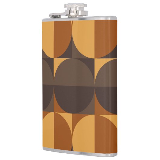 茶色の円 フラスク (左)