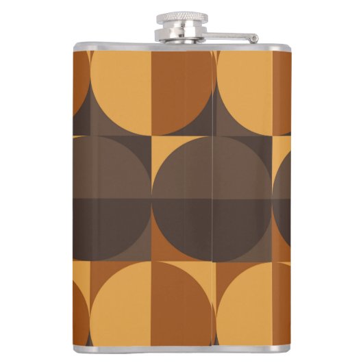 茶色の円 フラスク (裏面)
