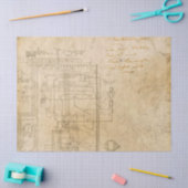 茶色の切り離し上の電気回路図スケッチ 薄葉紙 (クラフト)