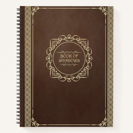 茶色の動揺してヴィンテージ雑誌 ノートブック (正面)