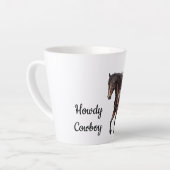 茶色の南西の馬 カフェラテマグ (左アングル)