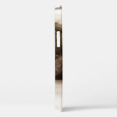 茶色の厚いパイル毛布における茶色のスコティッシュフォールド Case-Mate iPhoneケース (裏面 / 右)