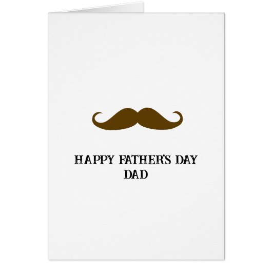 茶色の口ひげ父の日 (正面)