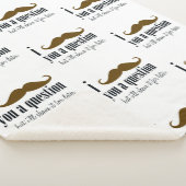 茶色の口ひげ質問おもしろいユーモア シェルパブランケット (3/4)