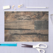 茶色の古びた木の板の結婚式のパーティー 薄葉紙 (クラフト)