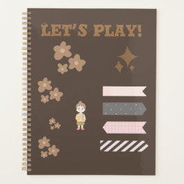 茶色の可愛いプランナー プランナー手帳