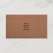 茶色の名刺 名刺 (裏面)