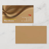茶色の名刺 名刺 (正面/裏面)