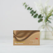 茶色の名刺 名刺 (スタンド正面)