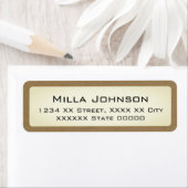 茶色の名縁ど前 ラベル (インサイチュ)