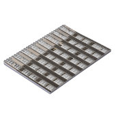 茶色の商業建物 ノートブック (左側)