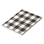 茶色の四角チェック ノートパッド (回転)