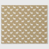 茶色の国のムース模様の包装紙 ラッピングペーパー (フラット)