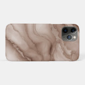 茶色の土っぽい色調で大理石の幻想を表現 Case-Mate iPhoneケース (裏面(横))