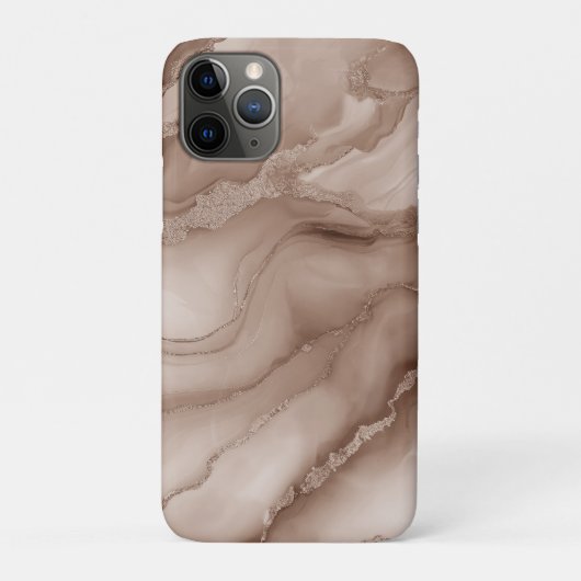 茶色の土っぽい色調で大理石の幻想を表現 Case-Mate iPhoneケース (裏)