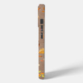 茶色の地に落ち葉をコラージュ Case-Mate iPhoneケース (裏面 / 左)