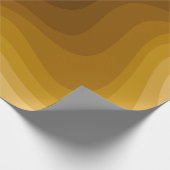 茶色の地形図のラップ ラッピングペーパー (角)