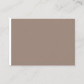 茶色の壁に入った壁 プレイスカード (正面)