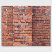 茶色の壁れんが ラッピングペーパー (フラット)