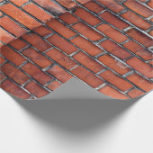 茶色の壁れんが ラッピングペーパー (角)