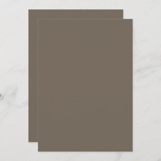 茶色の壁スタイリッシュと生活宇宙を作成する 招待状 (正面/裏面)