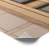 茶色の壁紙 ポスター (角)