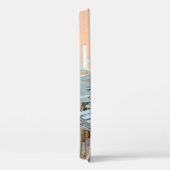 茶色の壁近くの青色の柄杓絵を描椅子 Case-Mate iPhoneケース (裏面 / 右)