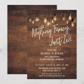 茶色の壁 エジソンライト 何も特別なものはない ただ愛 招待状 (正面/裏面)