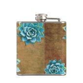 茶色の多汁素朴水 フラスク (裏面)