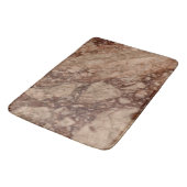 茶色の大理石サーフェス バスマット (アングル)