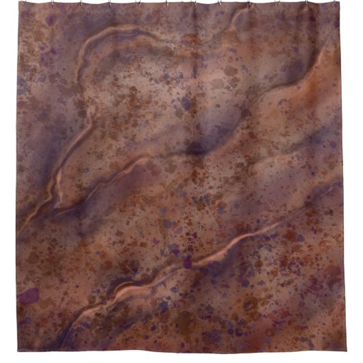 茶色の大理石シャワーカーテン シャワーカーテン (正面)