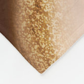 茶色の大理石テクスチャ:流体抽象芸術 フリースブランケット (角)