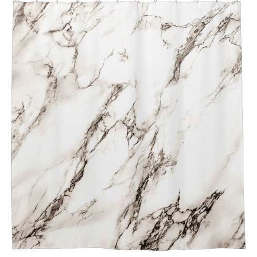 茶色の大理石ルックシャワーカーテン シャワーカーテン (正面)