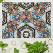 茶色の太い糸のメッシュは、見た目が薄い キッチンタオル (折り畳み)