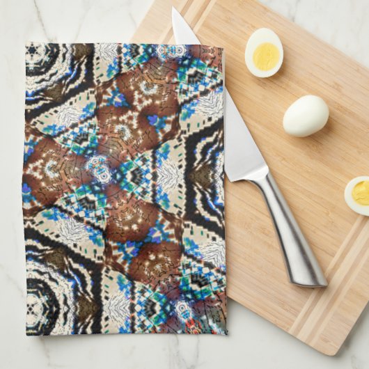 茶色の太い糸のメッシュは、見た目が薄い キッチンタオル (四つ折り)