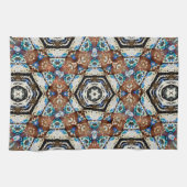 茶色の太い糸のメッシュは、見た目が薄い キッチンタオル (横)