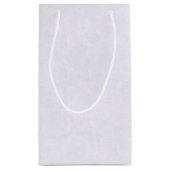 茶色の女性のカーボーイハットとピンクの花ありがとう スモールペーパーバッグ (裏面)