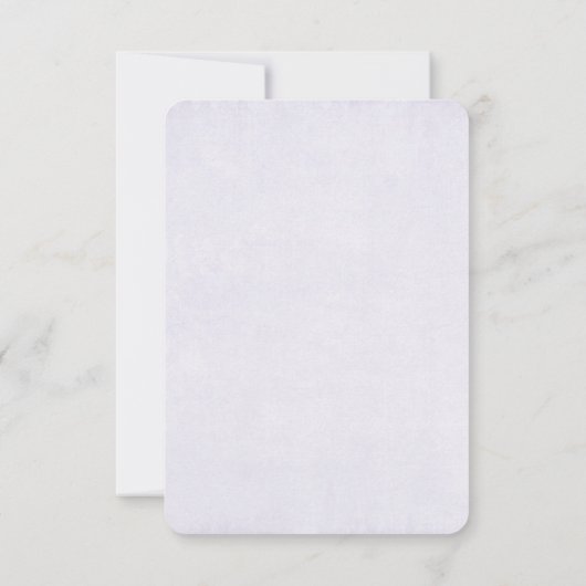 茶色の女性のカーボーイハットとピンクの花 出欠カード (裏面)