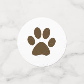 茶色の子犬それは男の子の赤ちゃんシャワーだ コンフェッティ (スモール正面)