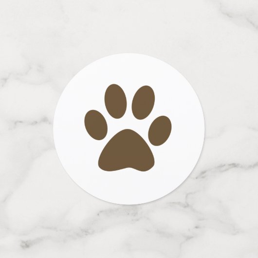 茶色の子犬それは男の子の赤ちゃんシャワーだ コンフェッティ (スモール正面)