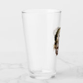 茶色の子犬のスケッチ タンブラーグラス (右)