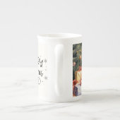 茶色の子犬メリークリスマス ボーンチャイナマグカップ (裏面)