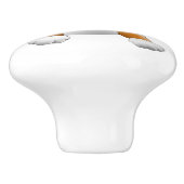 茶色の子犬 セラミックノブ (側面)