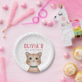 茶色の子猫 ペーパープレート (パーティー)