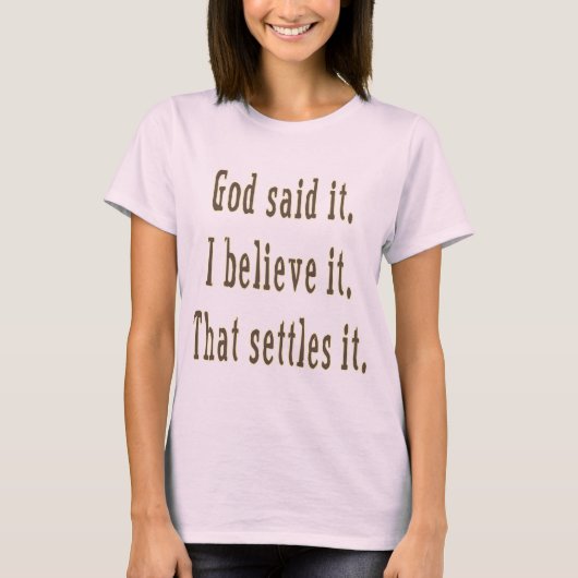 茶色の封筒に、神様はこう言った Tシャツ (正面)